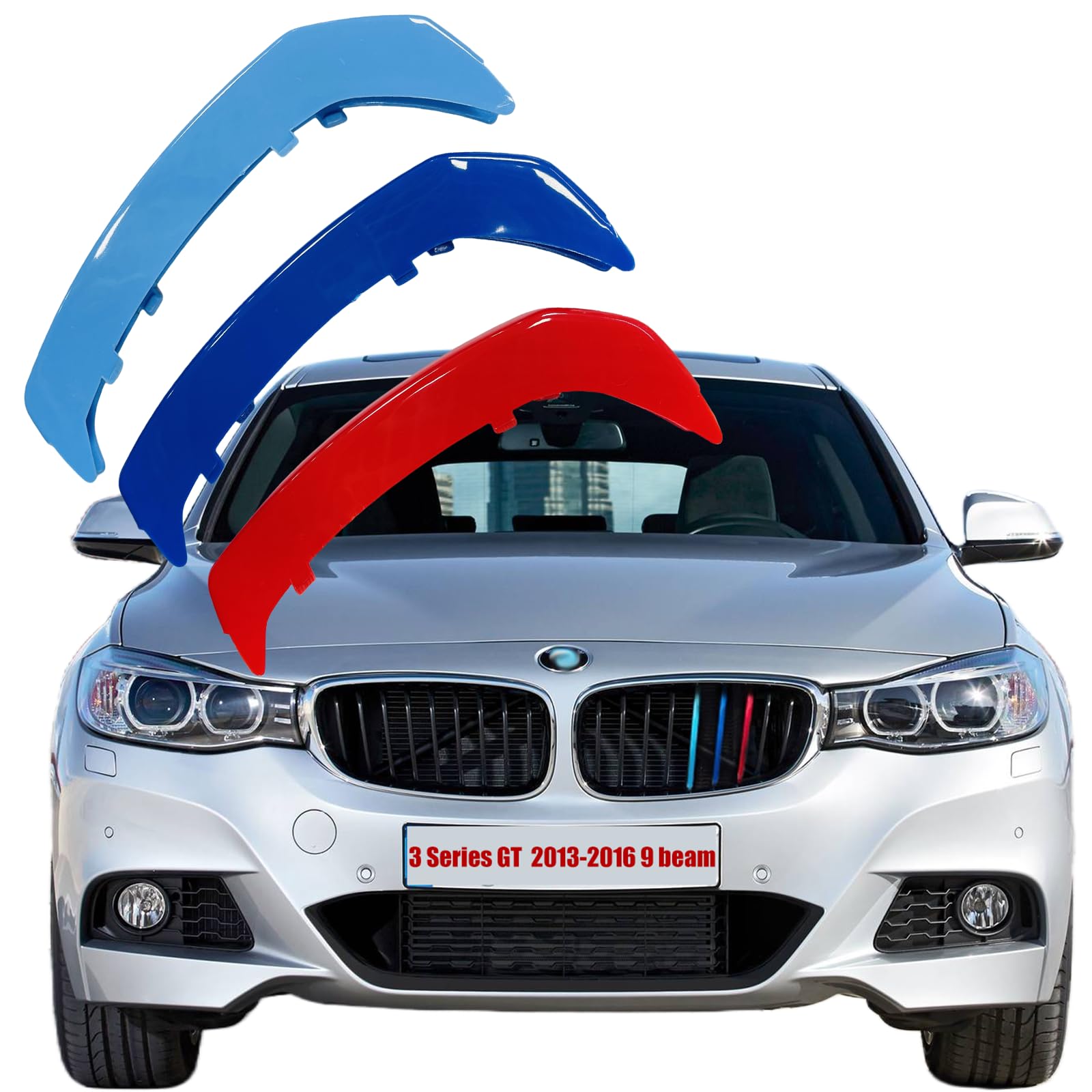 Automotive Grille Inserts for BMW 3 Series GT 2013-2016(9-Beams),Front Grill Accessories