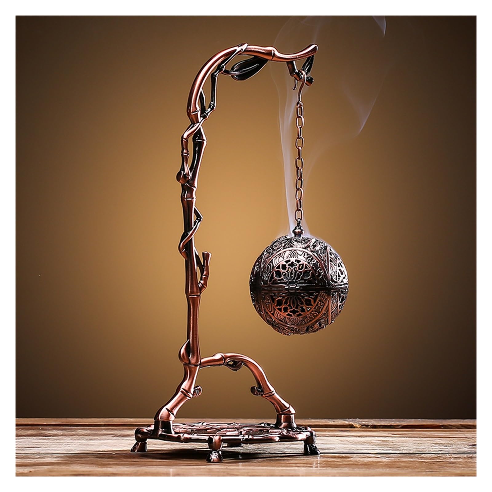 Brûleur d'encens décoratif sachet suspendu, idée cadeau maison originale - 8