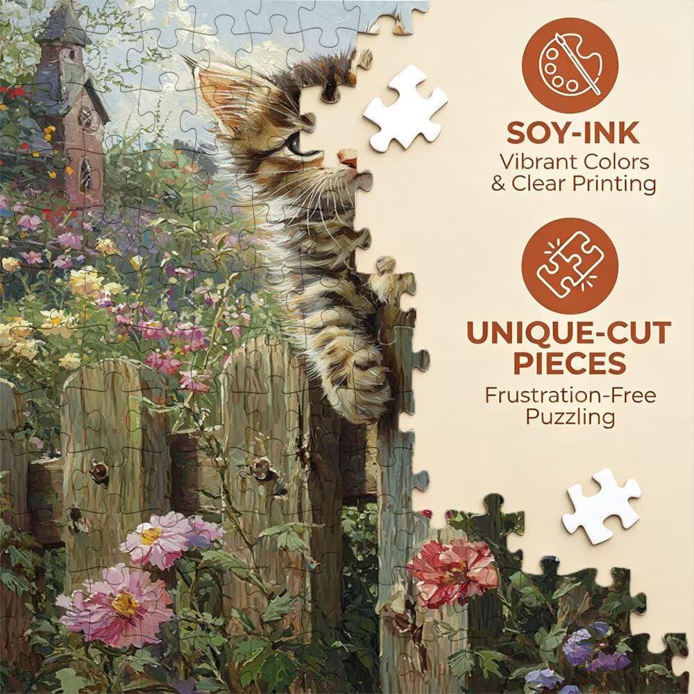 Puzzle 3000 Pezzi, Gatto Uccello 3D Puzzle per Adulti Impegnativo, Educa Puzzles Artistico, Divertente E Stimolante Puzzles Decorativo per La Famiglia, Regalo e Decorazione Pareti DX0YL6-654