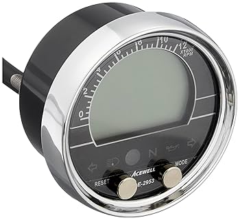 ACEWELL スピードメーター 高レスポンス&クールなバイク用タコメーター ACEWELL「CV80