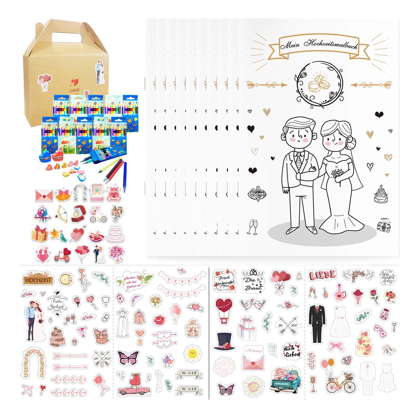 NMFLAB Themed Drawing Pages for Stress Relief Individualized Art and Present Ideas Holiday Craft Set
