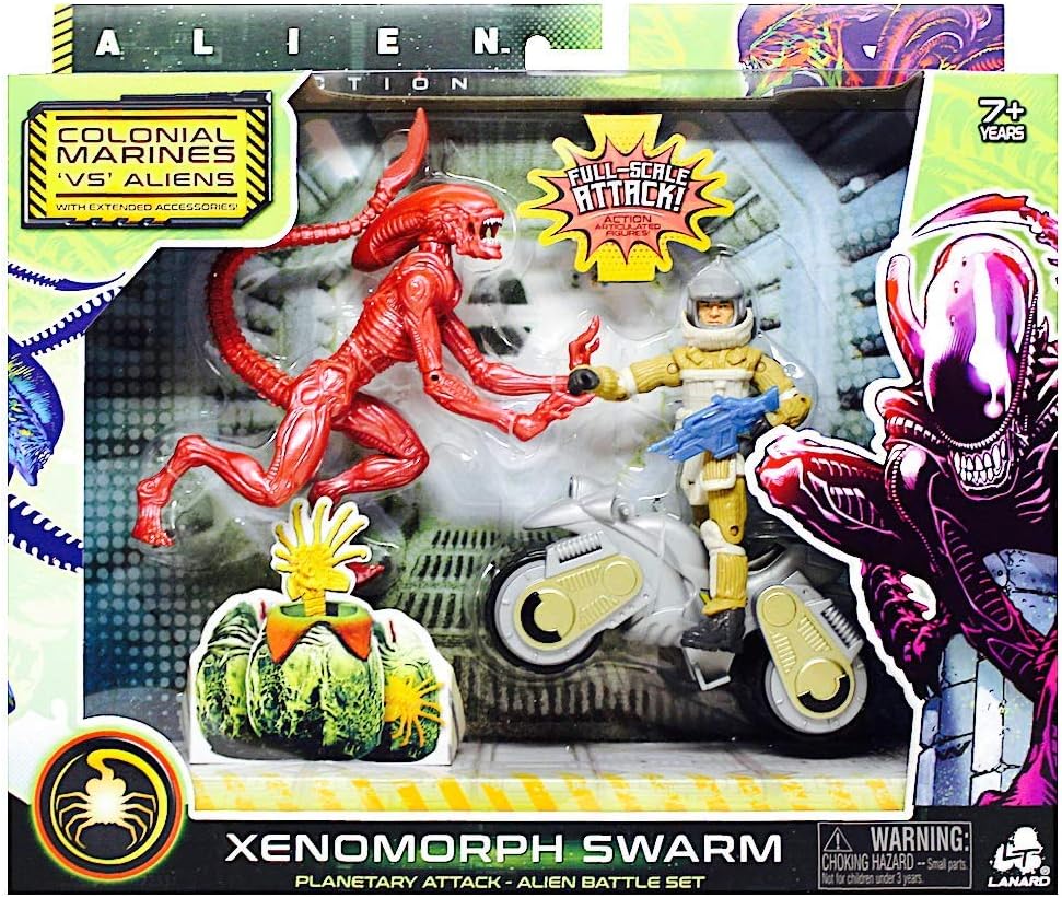 Alien Collection Xenomorph Swarm - Colonial Marines VS Aliens - Xenomorph Runner Planetary Attack Alien Battle Set
