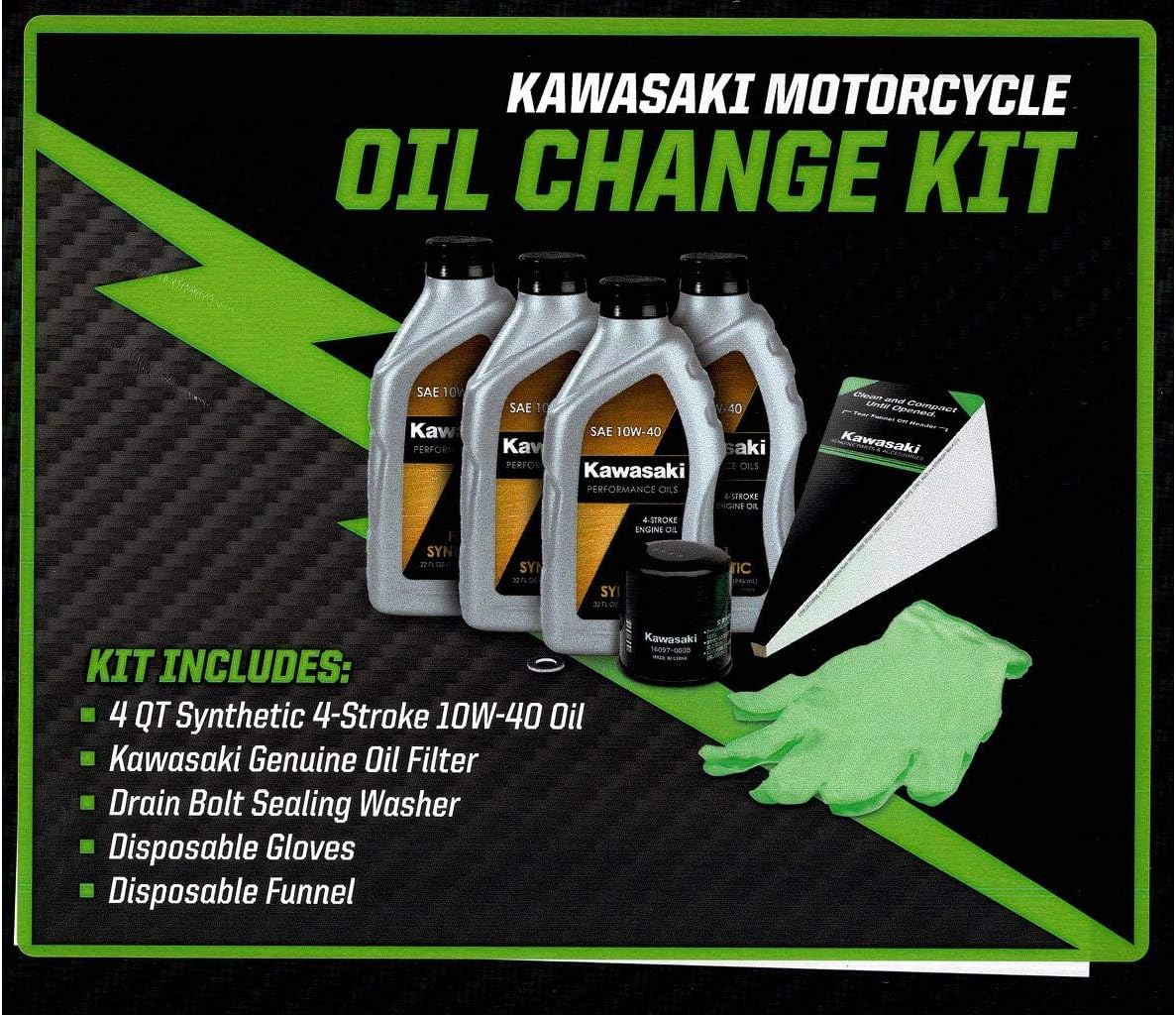 Kawasaki OEM Oil Change Kit ZX10R Ninja 2016-2021 99974-0057