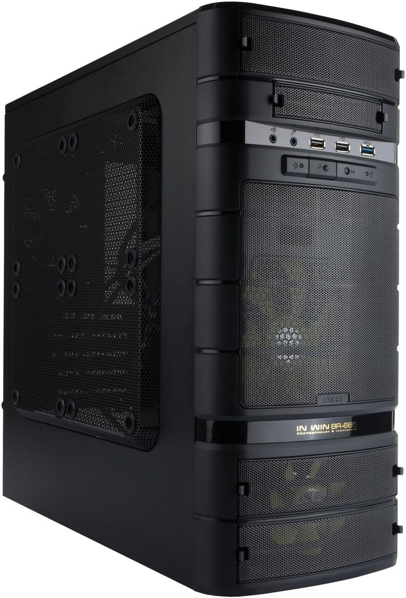 In Win BR665 Midi Tower PC Case Black : Amazon.co.uk: Computers ...