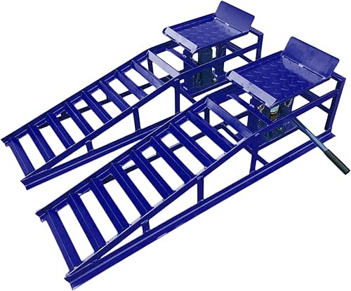 2 Pack Hydraulic Car and Truck Service Ramps,11023 Lbs (5