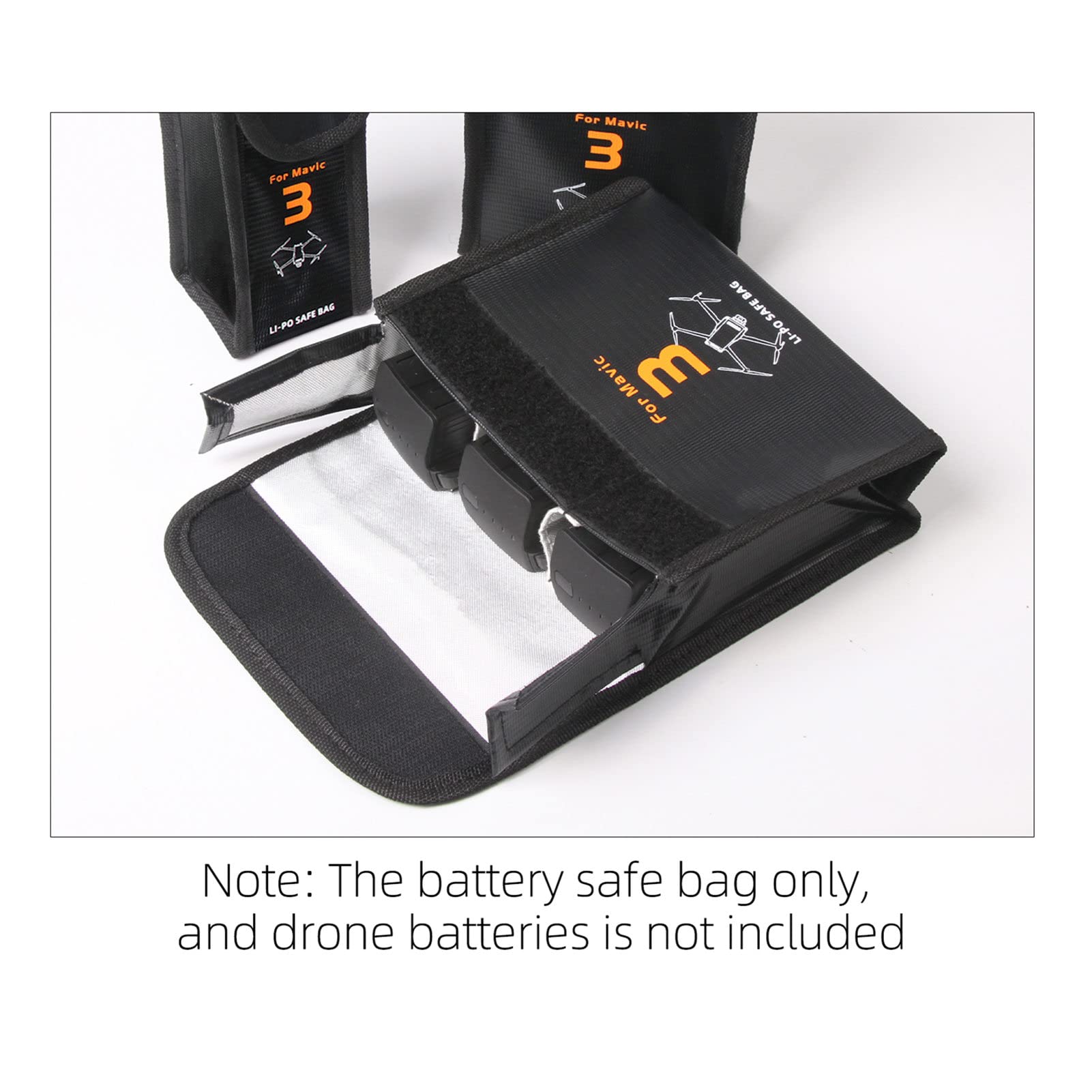 Borsa Di Sicurezza Per Batterie Drone | Antideflagrante | Capacità 3 Batterie LiPo | Materiale Ignifugo - Foto 10