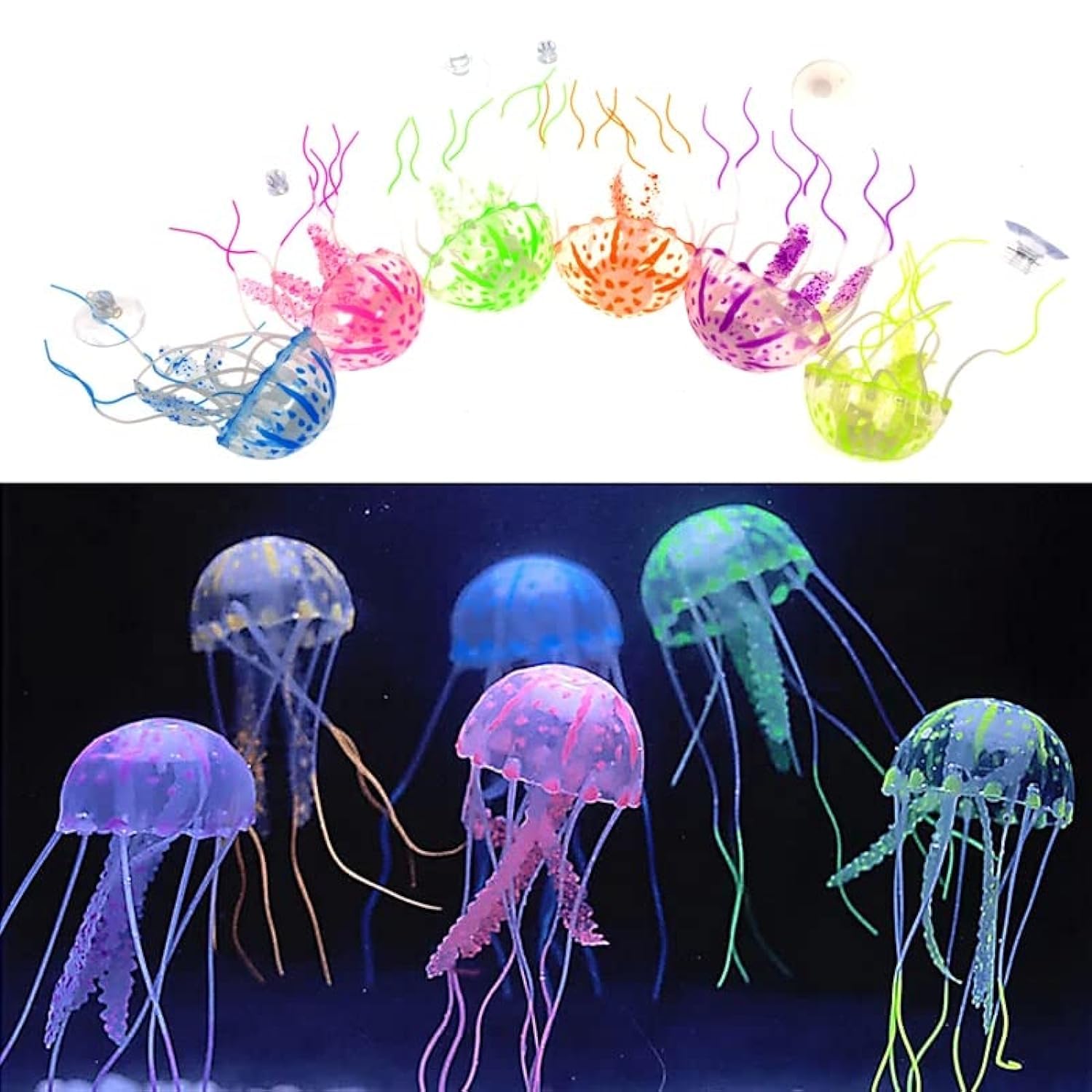 VAYINATO Petzlifeworld Glowing Effect Floating Jellyfish Fish Tank Ornament Decor (1 Pcs, Random Color) (Medium) (B09T7954DS) Amazon Price History, Amazon Price Tracker