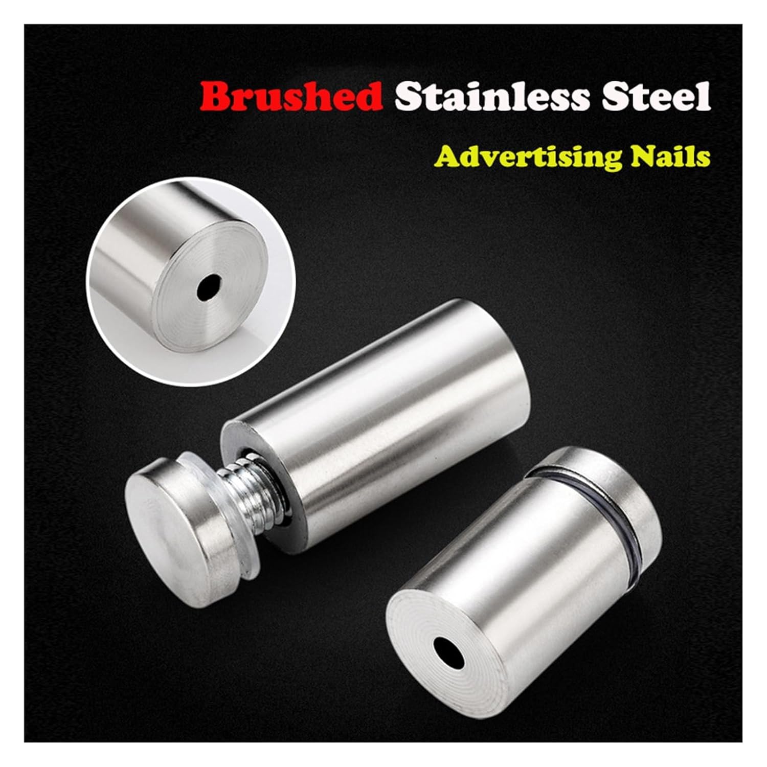 2PCS/SetSteel Advertising Nails Support ColumnFixing Parts Billboard Decorative Screws