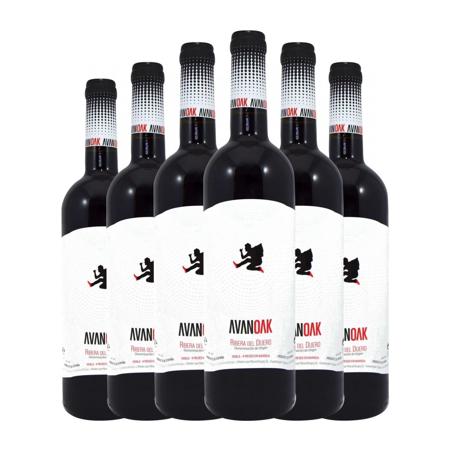 Juan Manuel Burgos Aván Oak Tempranillo Ribera del Duero 75 cl Vino tinto (Caja de 6 Botellas de 75 cl)