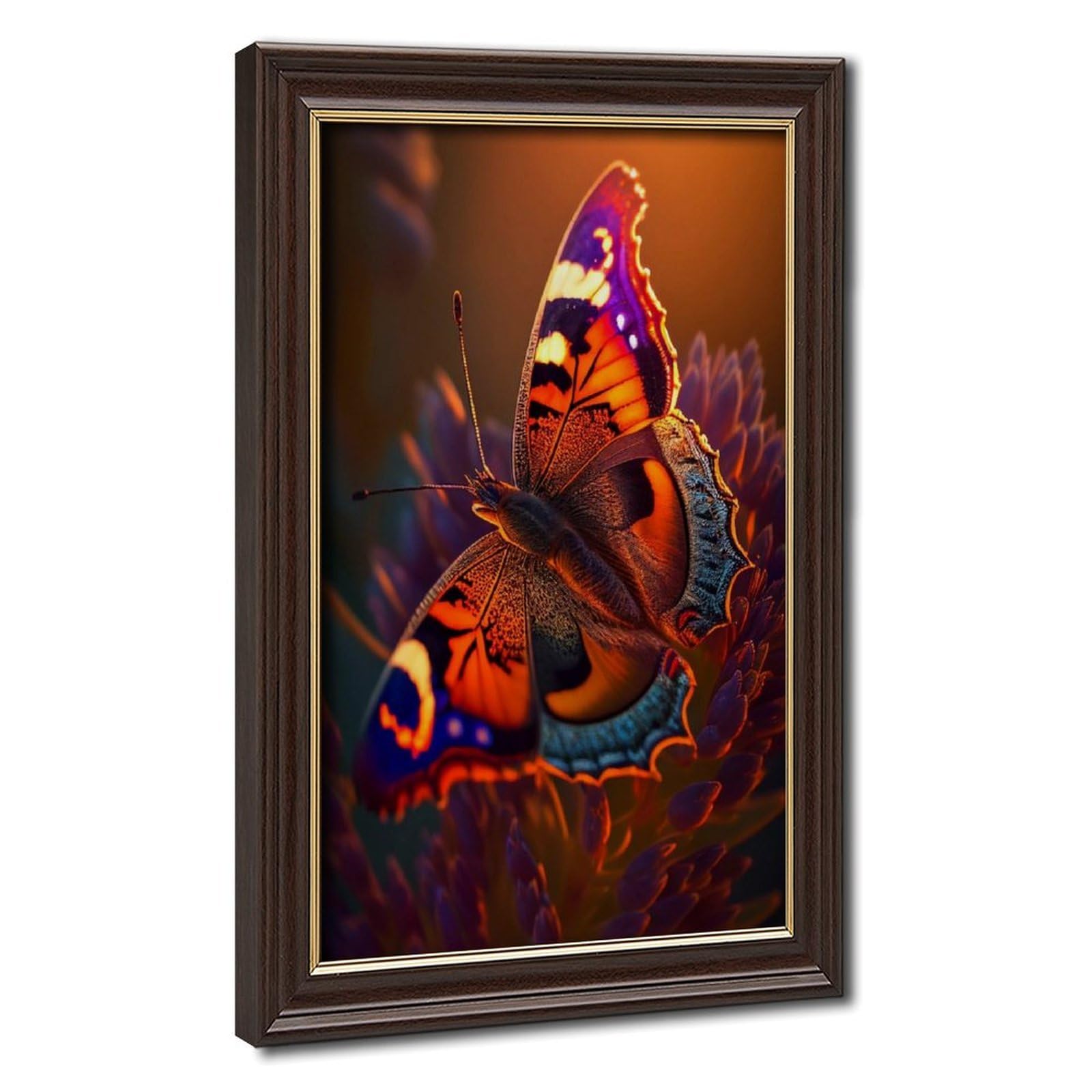 Bareronor Butterfly Vibrant Insect Canvas Poster for Dorm Room Decor Gift