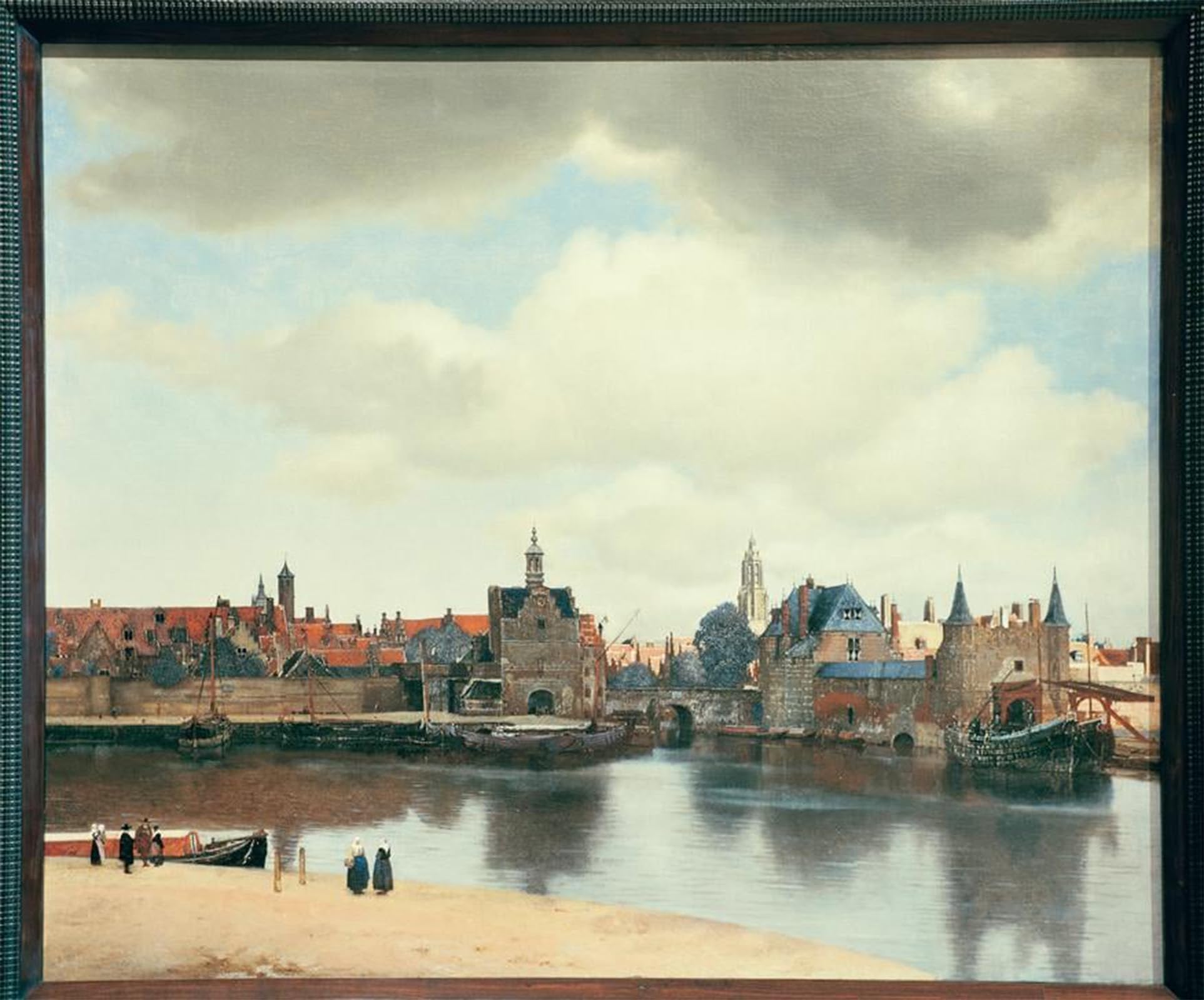 SERENDIPITP Abstract Painting Mural Print Picture Wall Decor Painting View of delft by Jan Vermeer van Delft Vintage Wall Artwork for Home Decor 60x90cm