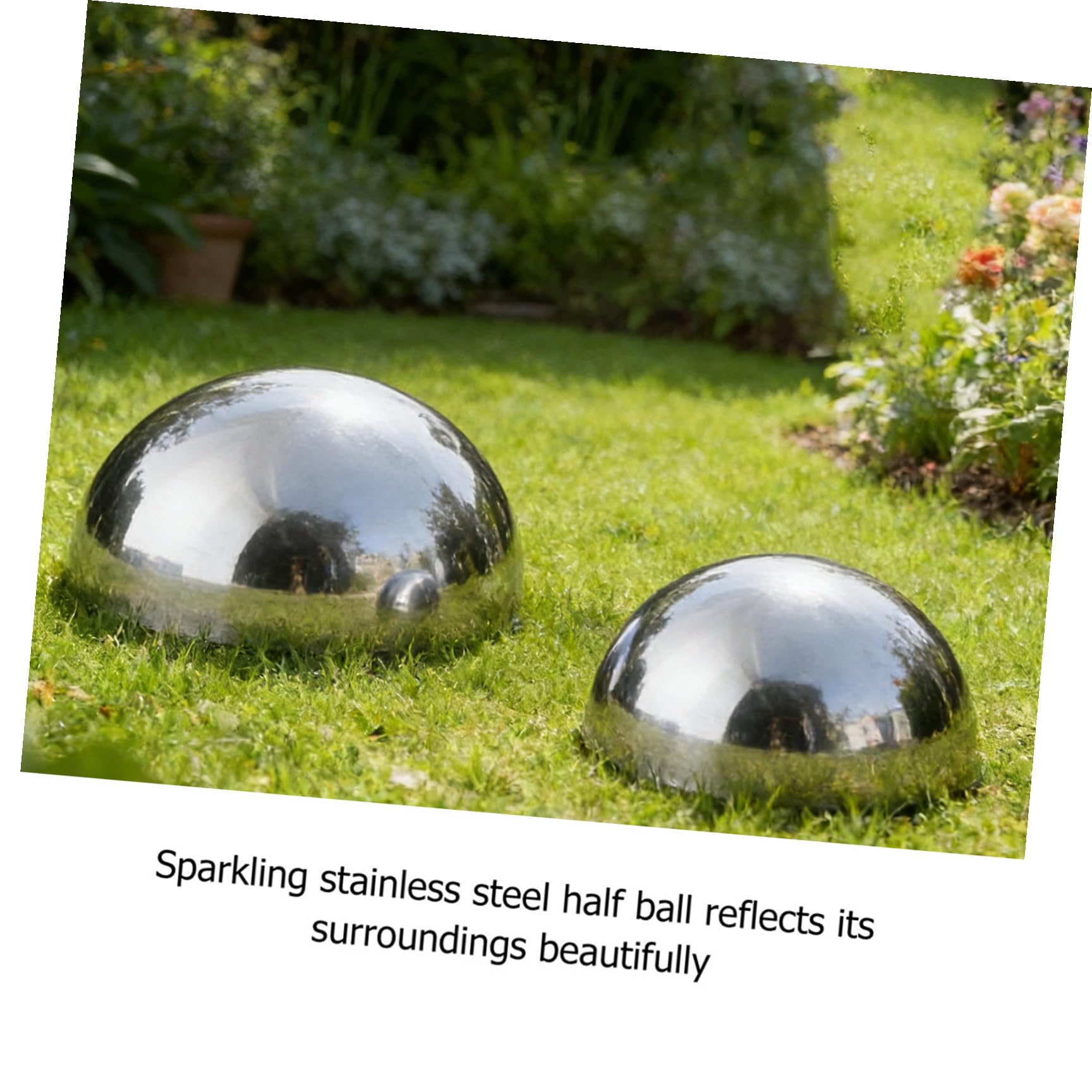 POPETPOP Sfere Acciaio Luminose Per Giardino Riflettenti e Decorative Per Centrotavola e Arredamento Esterno Design Elegante e Duraturo