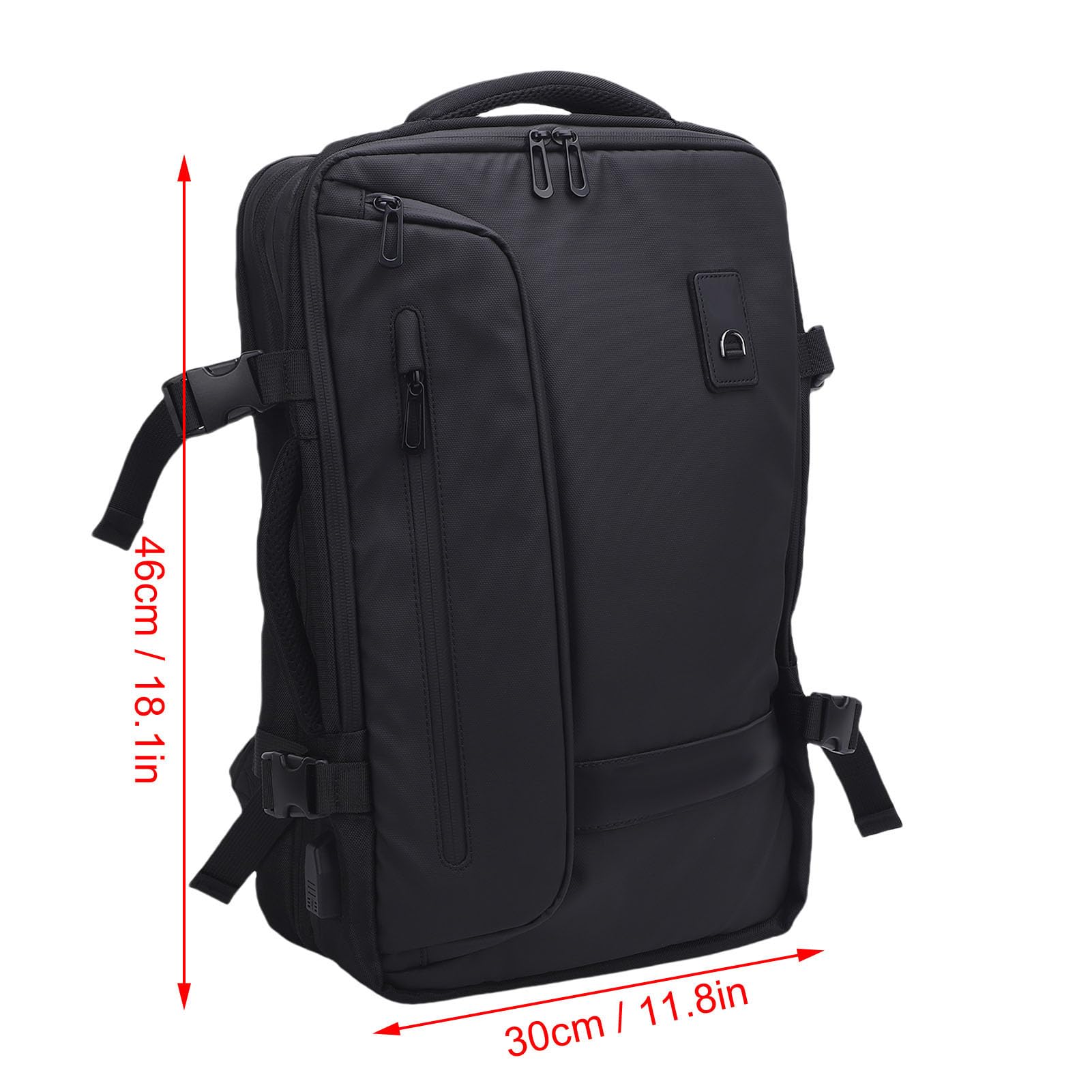 ViaGasaFamido Zaino Sottovuoto, Design a Compressione Espandibile con Porta USB, Zaino Viaggio a Compressione d'aria per Avventurieri e Viaggiatori d'affari