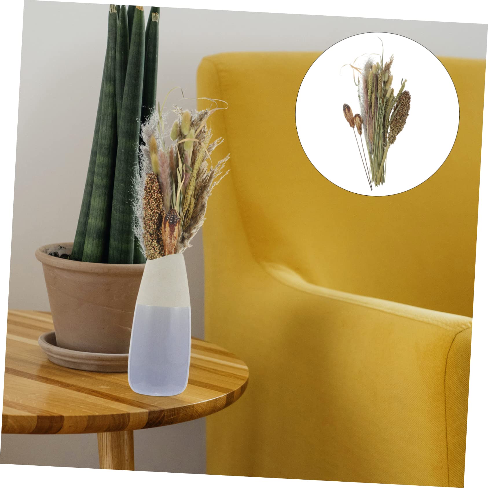 BESPORTBLE 2pezzi Bouquet Naturali Dried Pampas Per Decorazioni Domestiche e Matrimoni Combinazione Secchi Per e Accogliente Per e Speciali