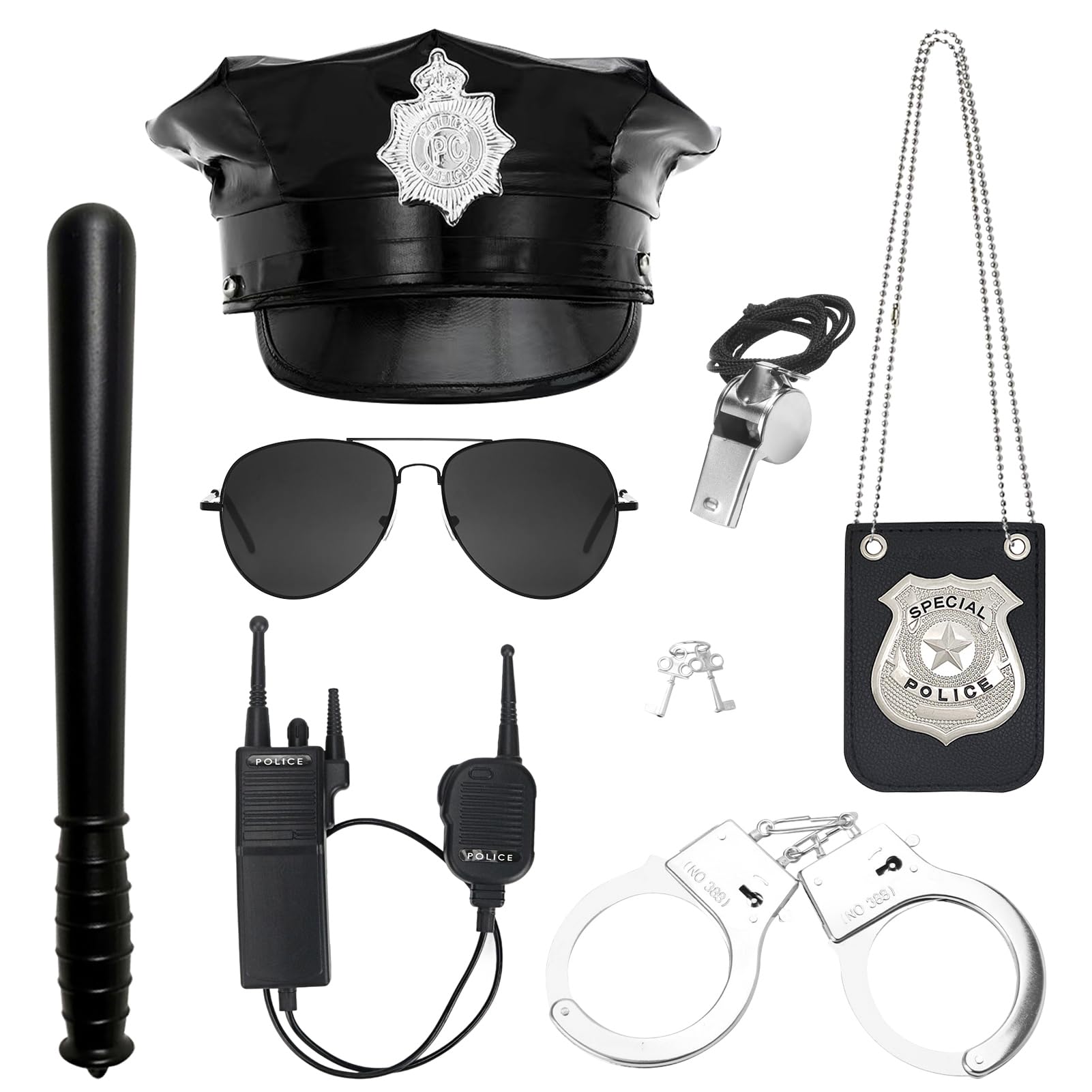 Alaiyaky Halloween Adult Police Suit (Style A, F)