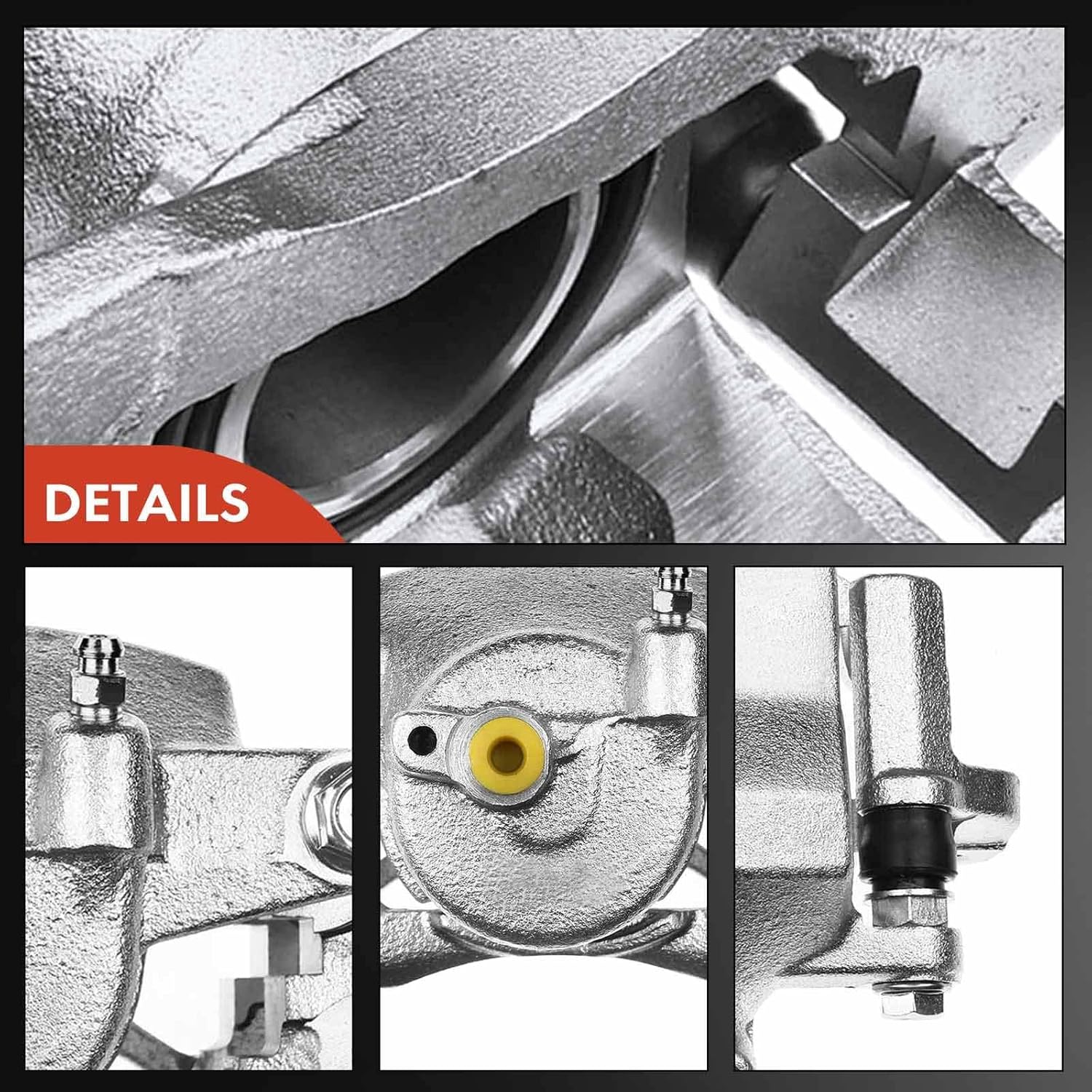 A-Premium Disc Brake Caliper Assembly with Bracket Compatible with Select Mazda Models - Protege 1999 2000 2001 2002 2003, L4 1.6L - Front Driver and Passenger Side, 2-PC Set