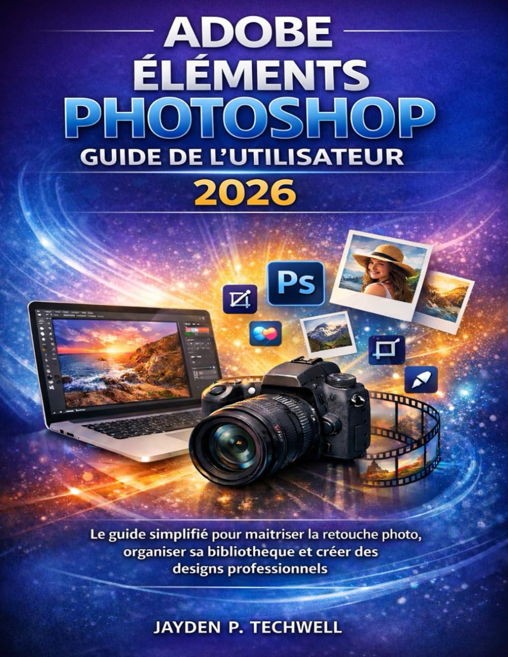 ADOBE ÉLÉMENTS PHOTOSHOP GUIDE DE L'UTILISATEUR 2026: Le guide simplifié pour maîtriser la retouche photo, organiser sa bibliothèque et créer des designs professionnels