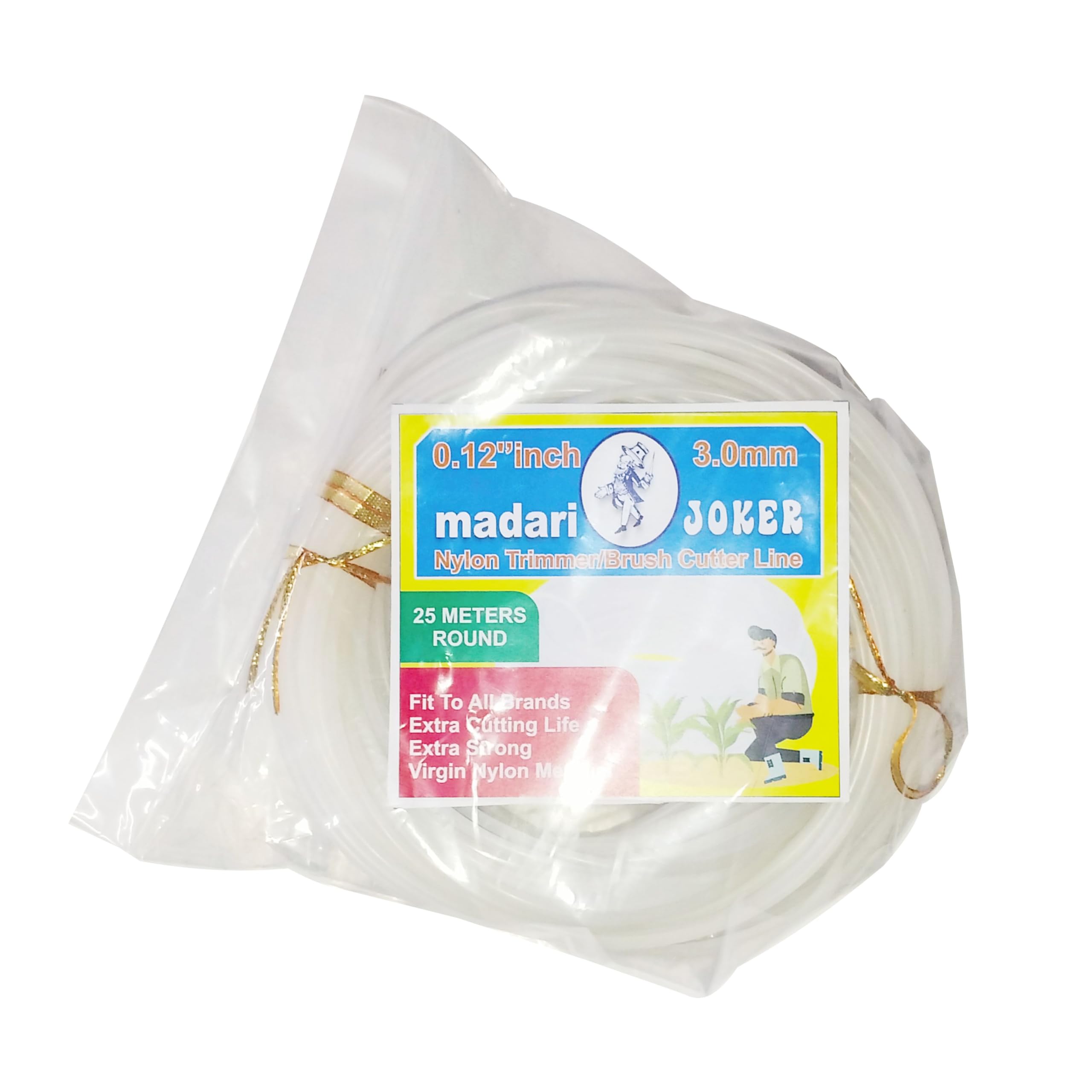 Grass Trimmer Line Nylon Rope 3mm (0.12 inch) 25 metre (82 Foot) Round Shape White Grass Trimmer Line Nylon Rope Bundle for Brush Cutter Grass Cutter Weeder (B0D182NVZQ) Amazon Price History, Amazon Price Tracker