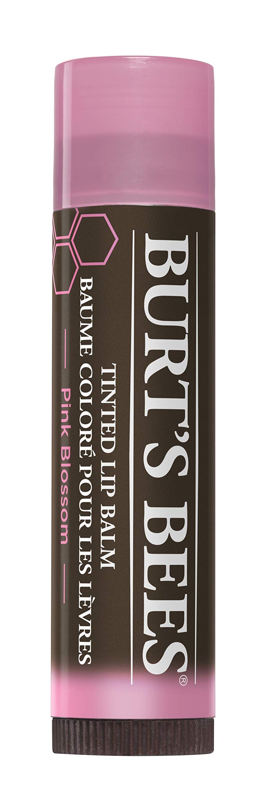 Burt's Bees Tinted Lip Balm Pink Blossom, Moisturising Lip Tint With Shea Butter, 100% Natural Origin, 4.25g (Packaging May Vary) (Pack of 2) - Image 3