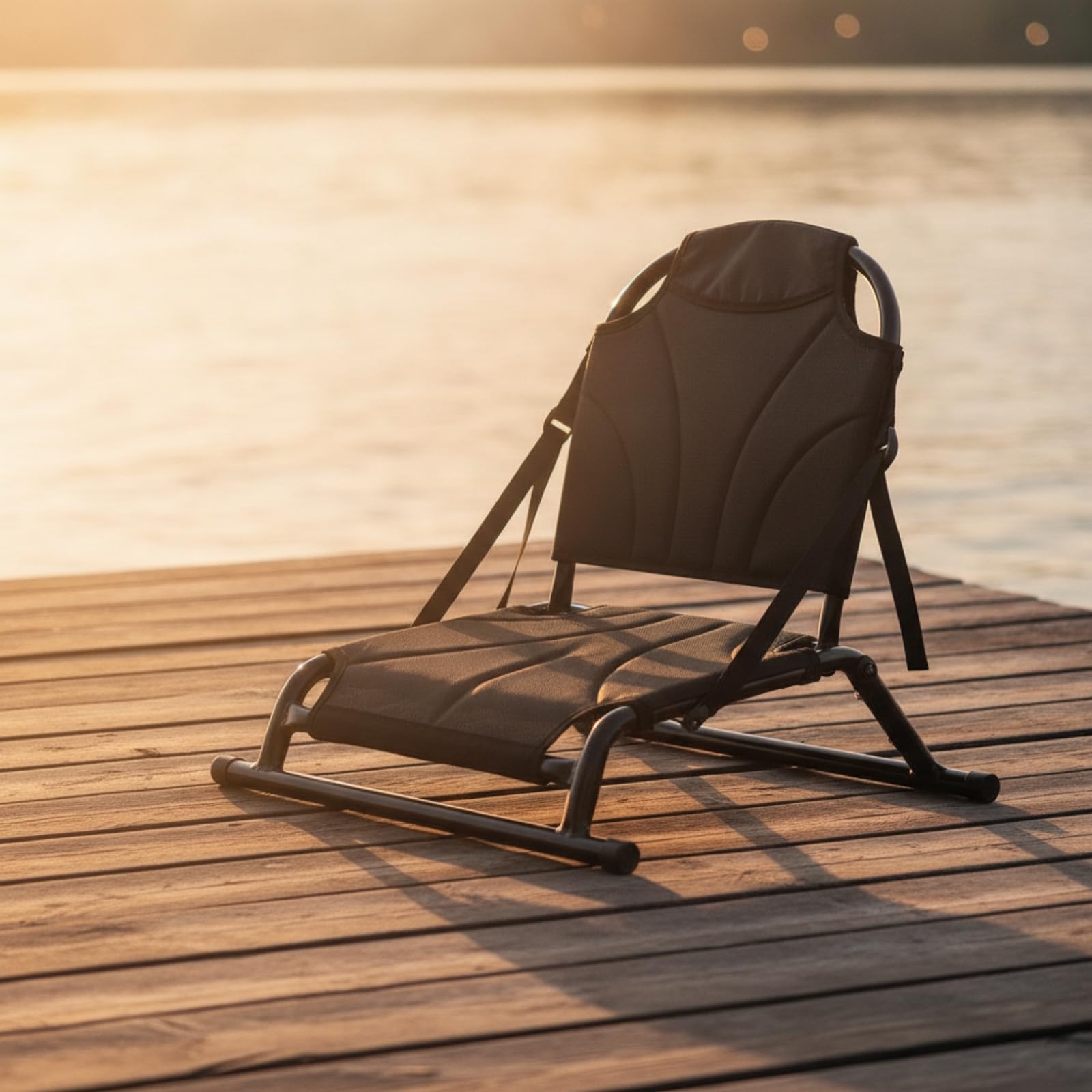 Asiento Kayak con Aluminio Ligero Asiento con Aleación Aluminio Ergonómico Paddle, Pesca en Agua, Gris
