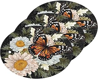 Jihqo 3PCS Scrub Sponges Vivid Flower Butterfly Pop-up Dish Sponge for Cleaning Kitchen Bathroom Household Non-Scratch Scrubber