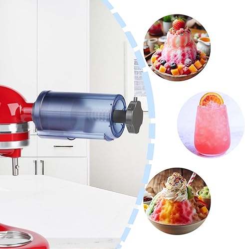 Miniatura 4 de Kitchenaid - Accesorio de hielo afeitado para batidora de pie KitchenAid, accesorio eficiente para afeitadora de hielo, máquina de cono de nieve de