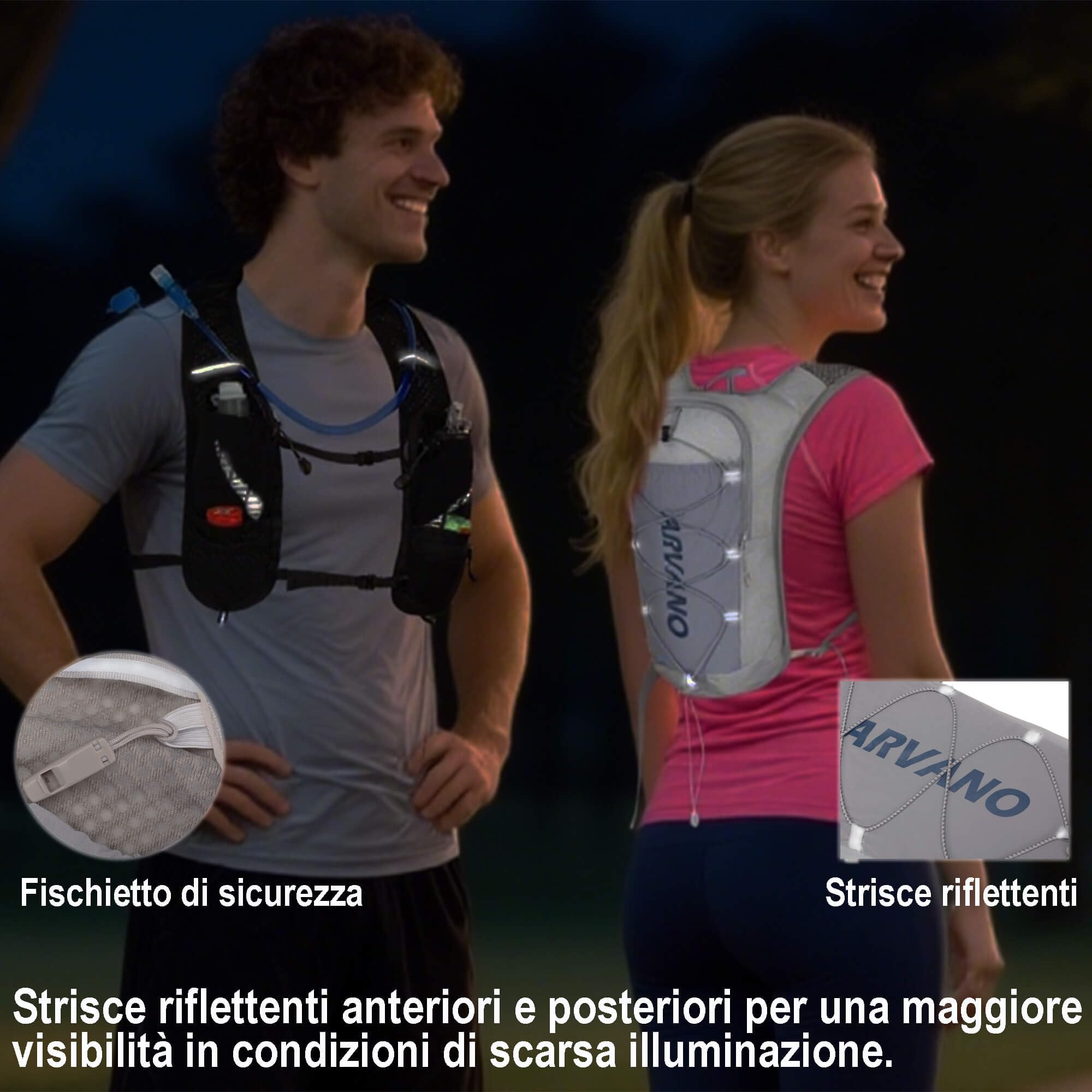 Gilet Zaino da Corsa con Idratazione, Sacca Idrica 1.5L, 5L Leggero e Traspirante per Trail Running e Ciclismo - Uomo e Donna