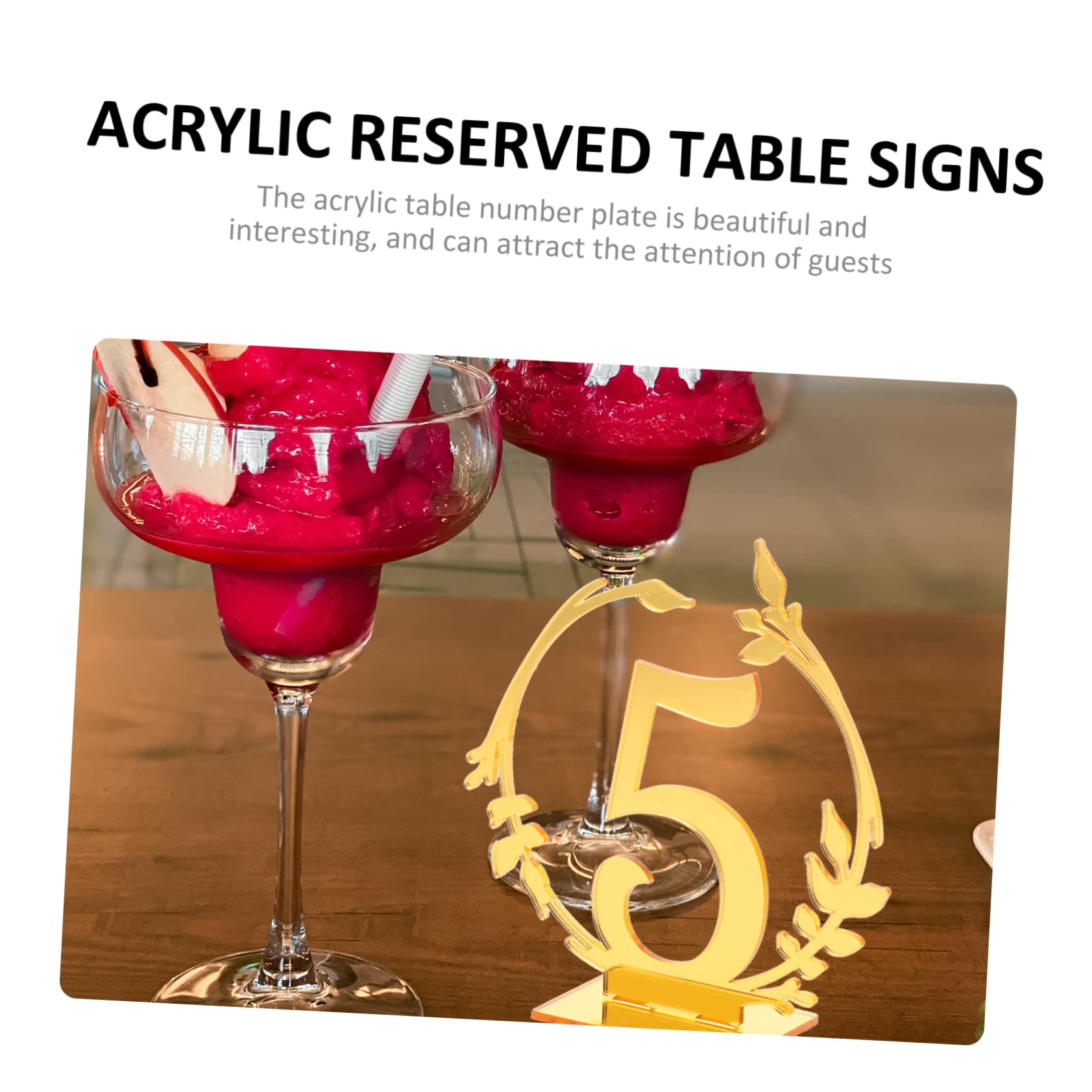 Cabilock 20 Piezas Placa De Número De Mesa Mesa De Comedor Circular Signos De Números De Boda Mesa De Comedor Rústica Números De Mesa De Boda De Oro Signos De Mesa Decoración 1-10