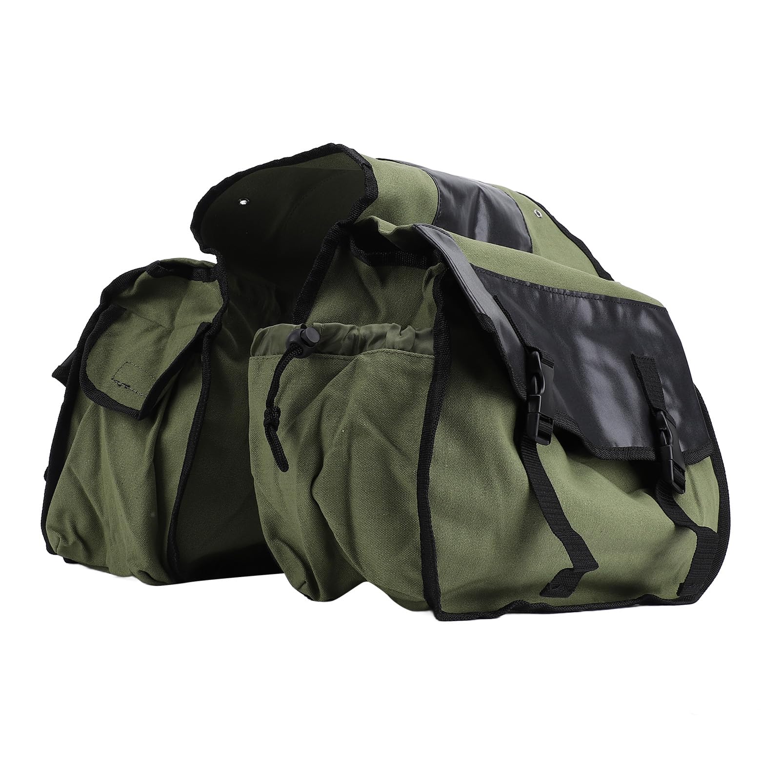 Bolsa de sillín de Bicicleta de Gran Capacidad Plegable para Actividades al Aire Libre (DE Verde)