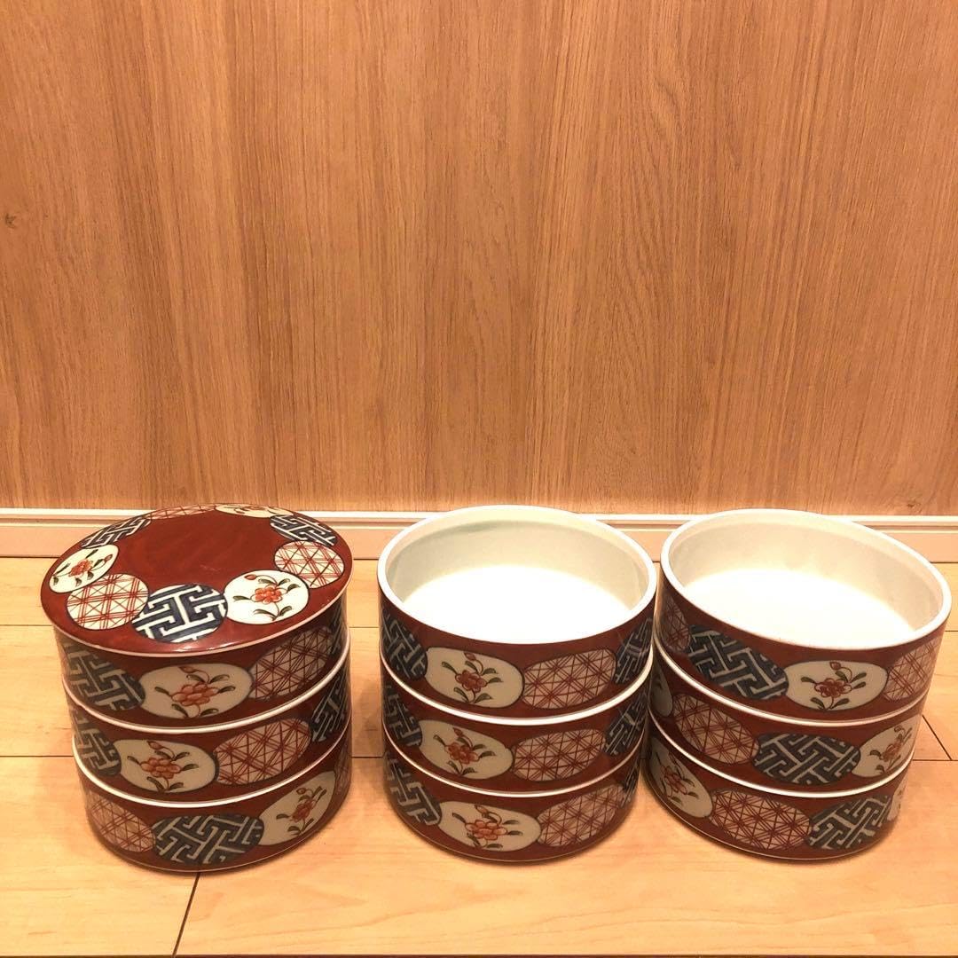 春慶　漆器　お重　重箱　山茶花　おせち料理 春慶 漆器 お重 重箱 山茶花 おせち料理 赤絵花舞重箱/陶器の