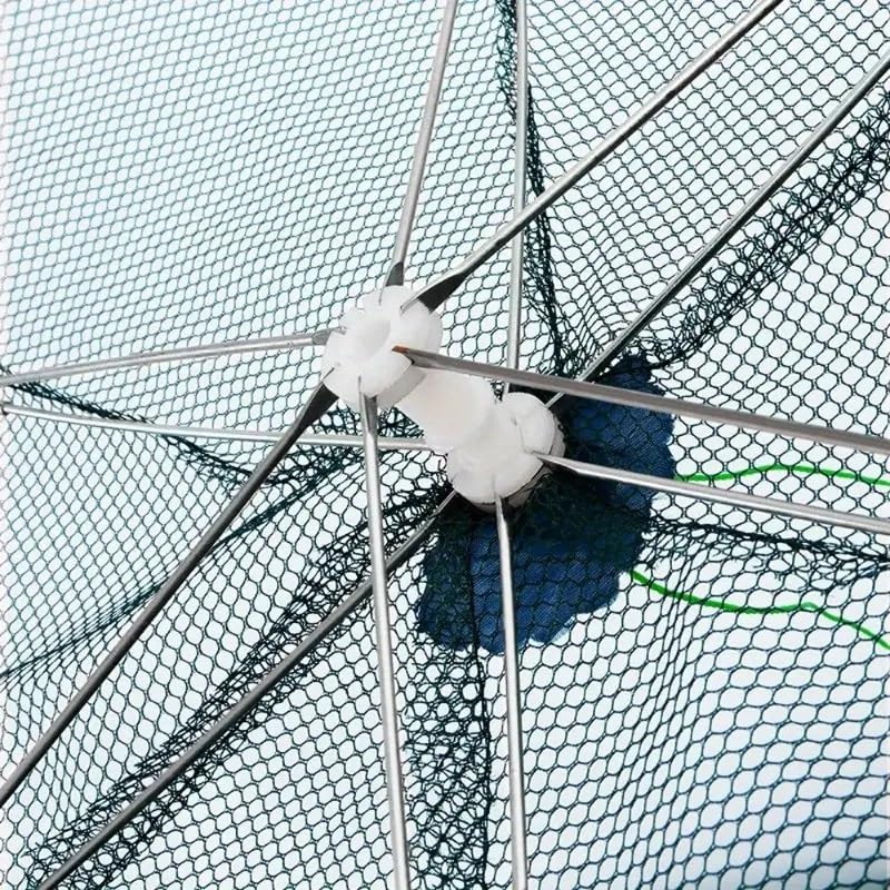 Trappola Per Pesca Pieghevole A Ombrello - Rete Automatica Portatile Per Granchi E Pesci - Maglia Fine - Foto 4