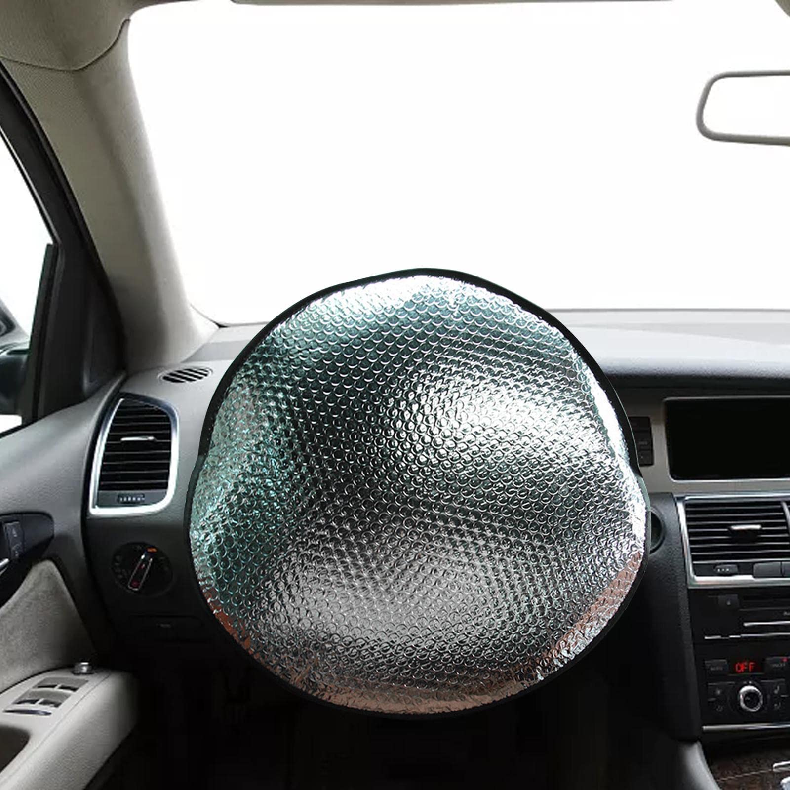 Pare-soleil Pour Volant Toyota C-HR 2018-2023 - En Aluminium, Pliable, Protection Anti-UV - 2