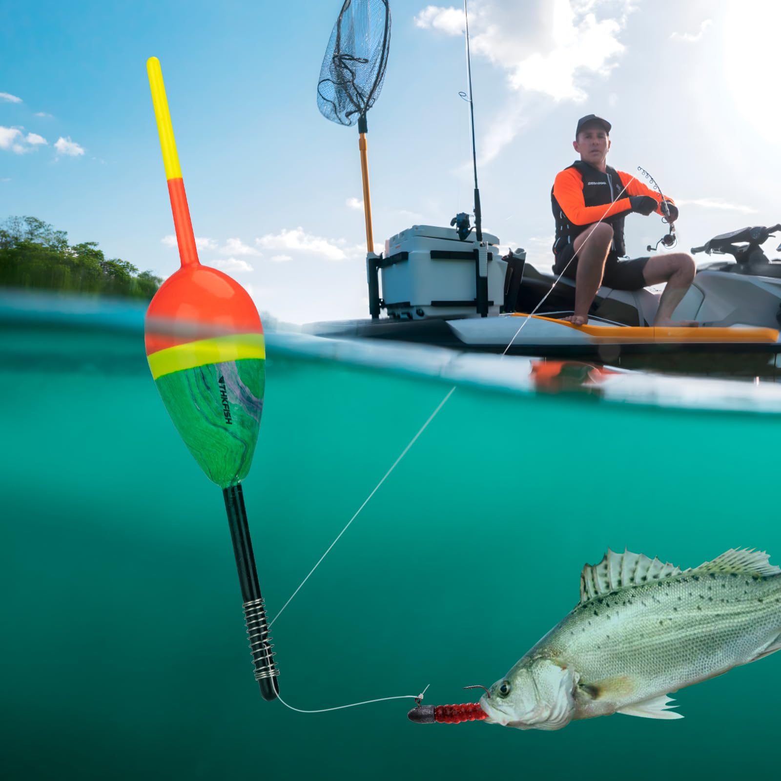 Slip Bobber Fishing Floats THKFISH Balsa Wood Slip Bobbers - Sensitive ...