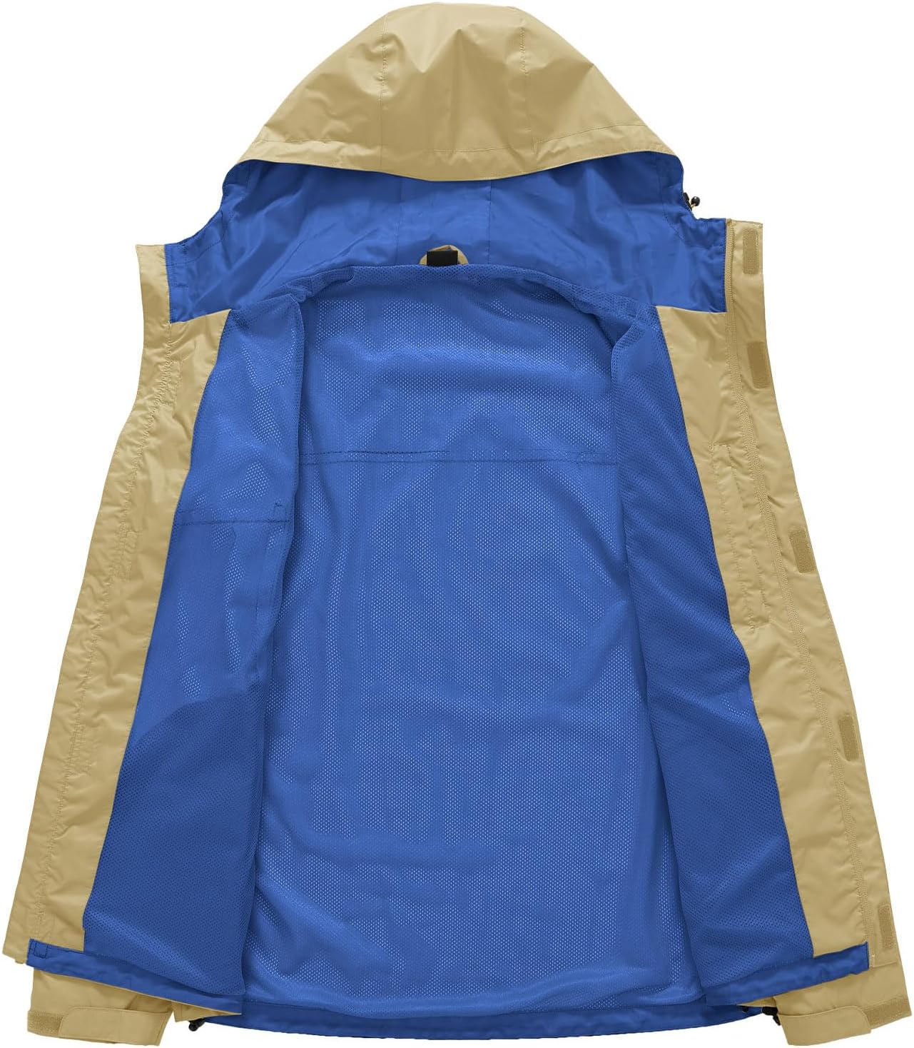 TBMPOY Men's Lightweight Rain Jackets Waterproof Raincoat with Hood Running Cycling Hiking Outdoor Windbreaker - Image 4