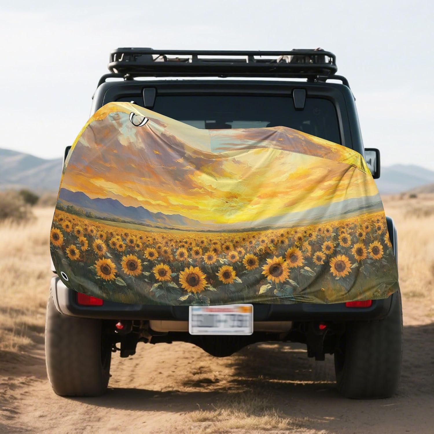 Beautiful Sunflowers Bike Cover Waterproof Outdoor Storage, Bicycle Cover Rain Sun UV Wind Proof for Mountain Bike,Road Bike,Electric Bike
