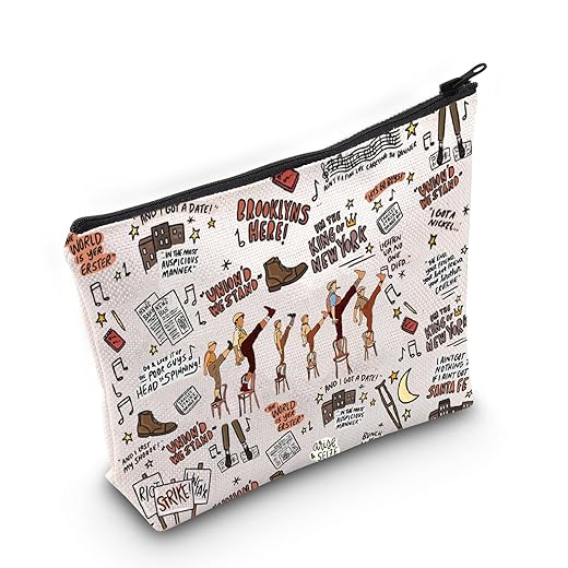 POFULL Musical Theatre Inspired Gift Newsboy Jack Theatre Cosmetic Bag Broadway Musical Gift (Newsies Bag)