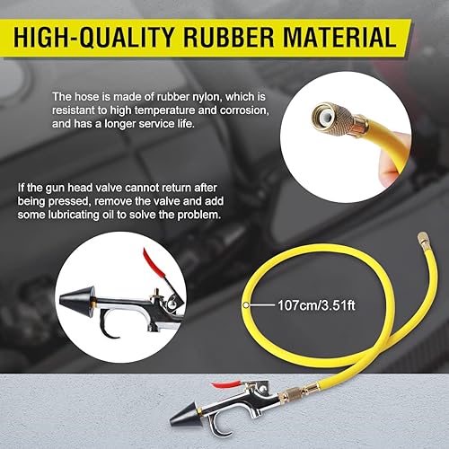 Miniatura 5 de CMTOOL Kit de descarga de corriente alterna, herramienta de descarga de HVAC para el hogar, recipiente de acero inoxidable grueso, kit de descarga