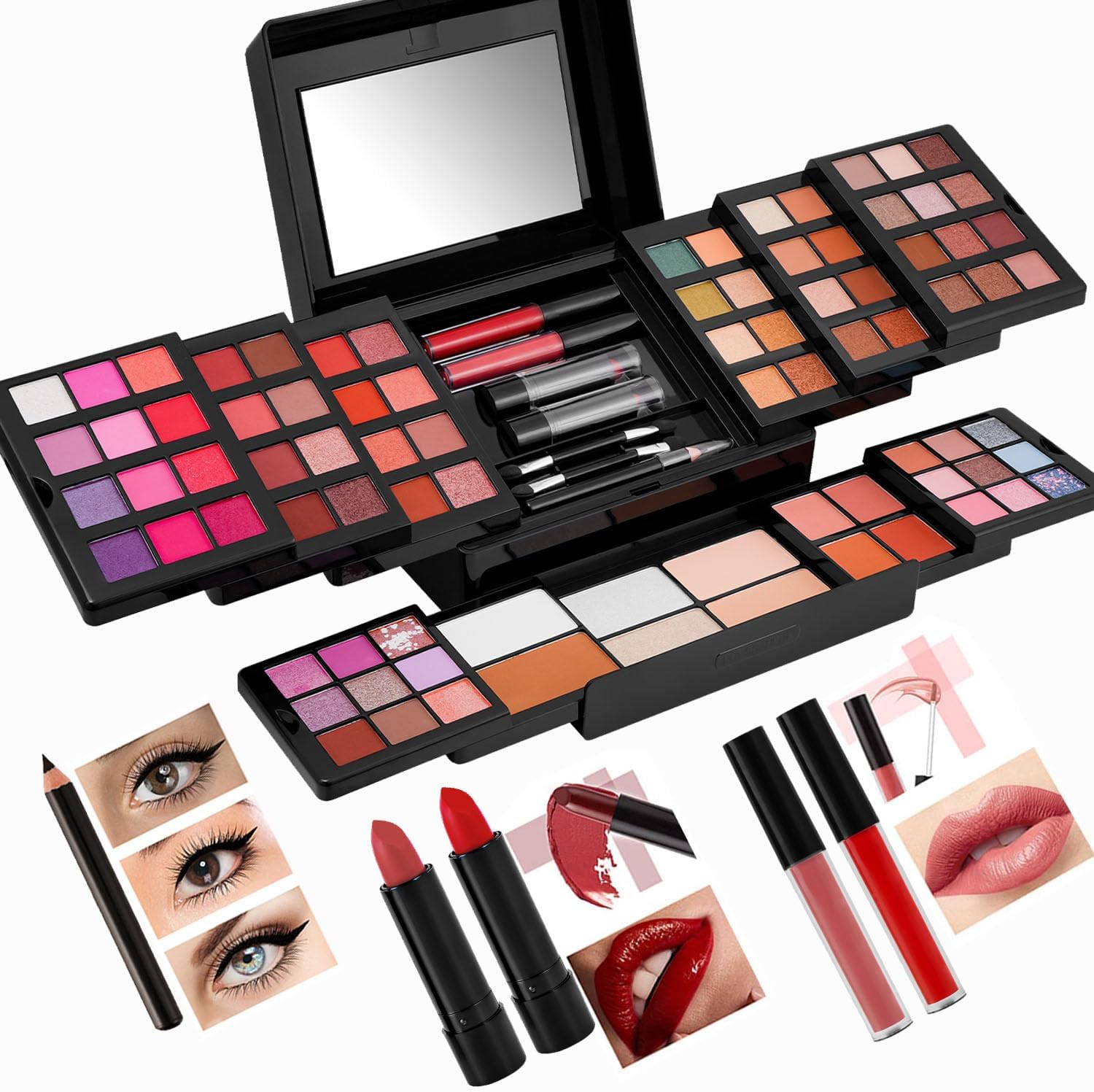 88 Color All In One Makeup Sets for Women Girls Beginner, Professional Makeup Kit for Women Full Kit, Makeup Gift Set with Eyeshadow Palette/Lipstick/Concealer/Blush/Mascara/Foundation/Face Powder