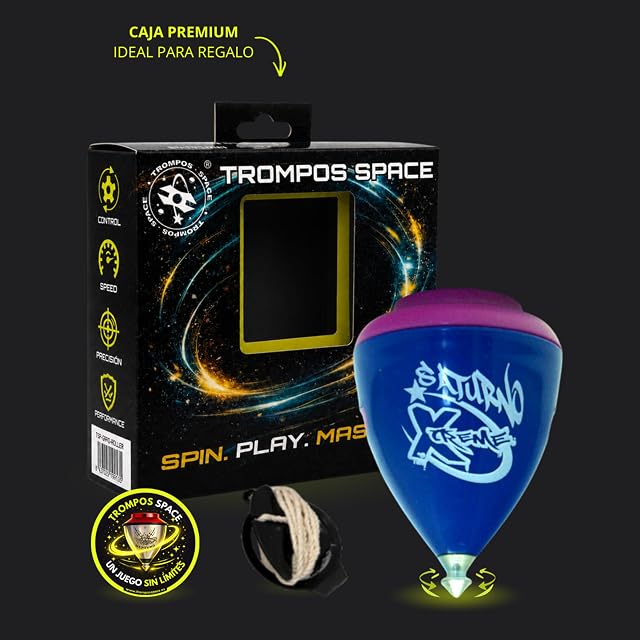Foto 2 de 4 de SPACE TROMPOS - Saturno Xtreme, Color Azul, Incluye Cuerda y Packaging