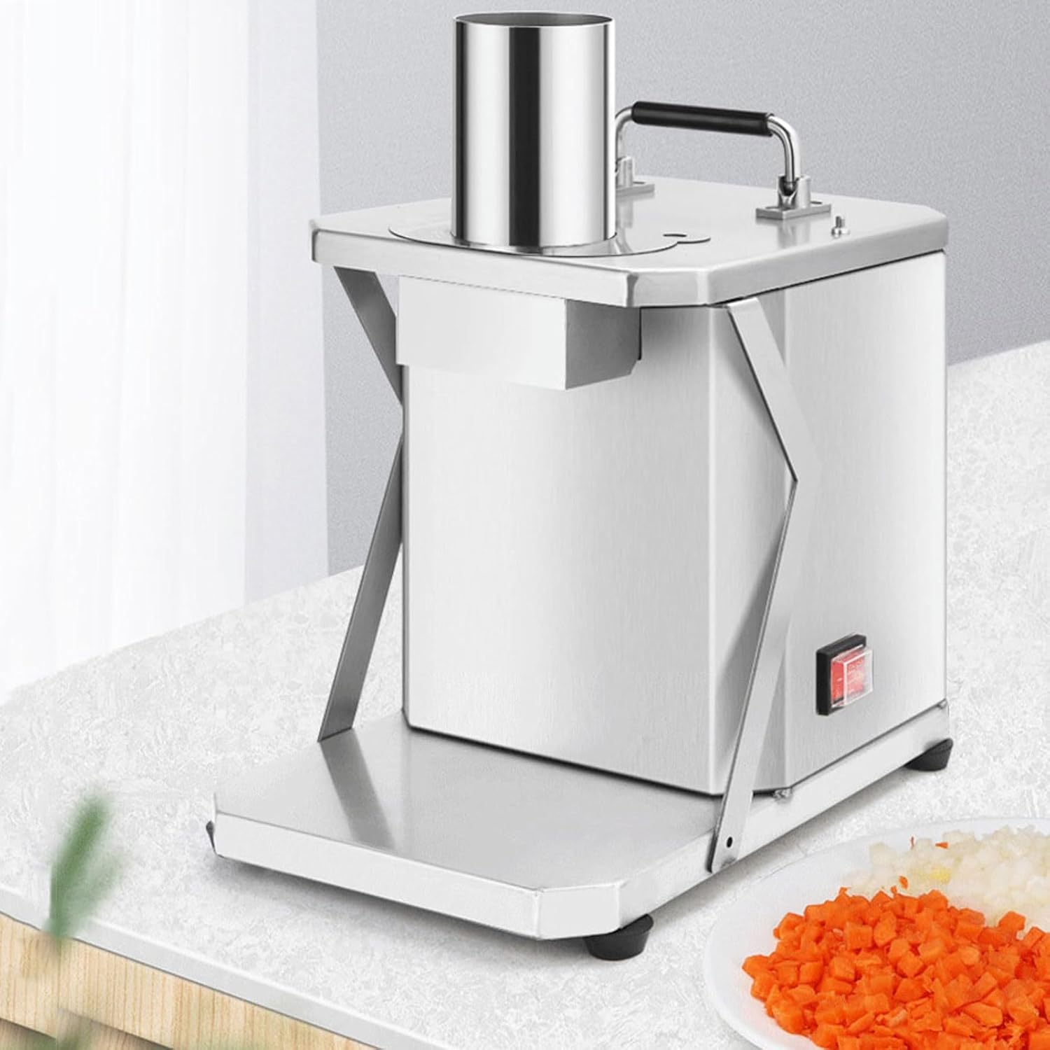 Electric Vegetable Dicer, Commercial Vegetable Chopper Dicer Shredder
