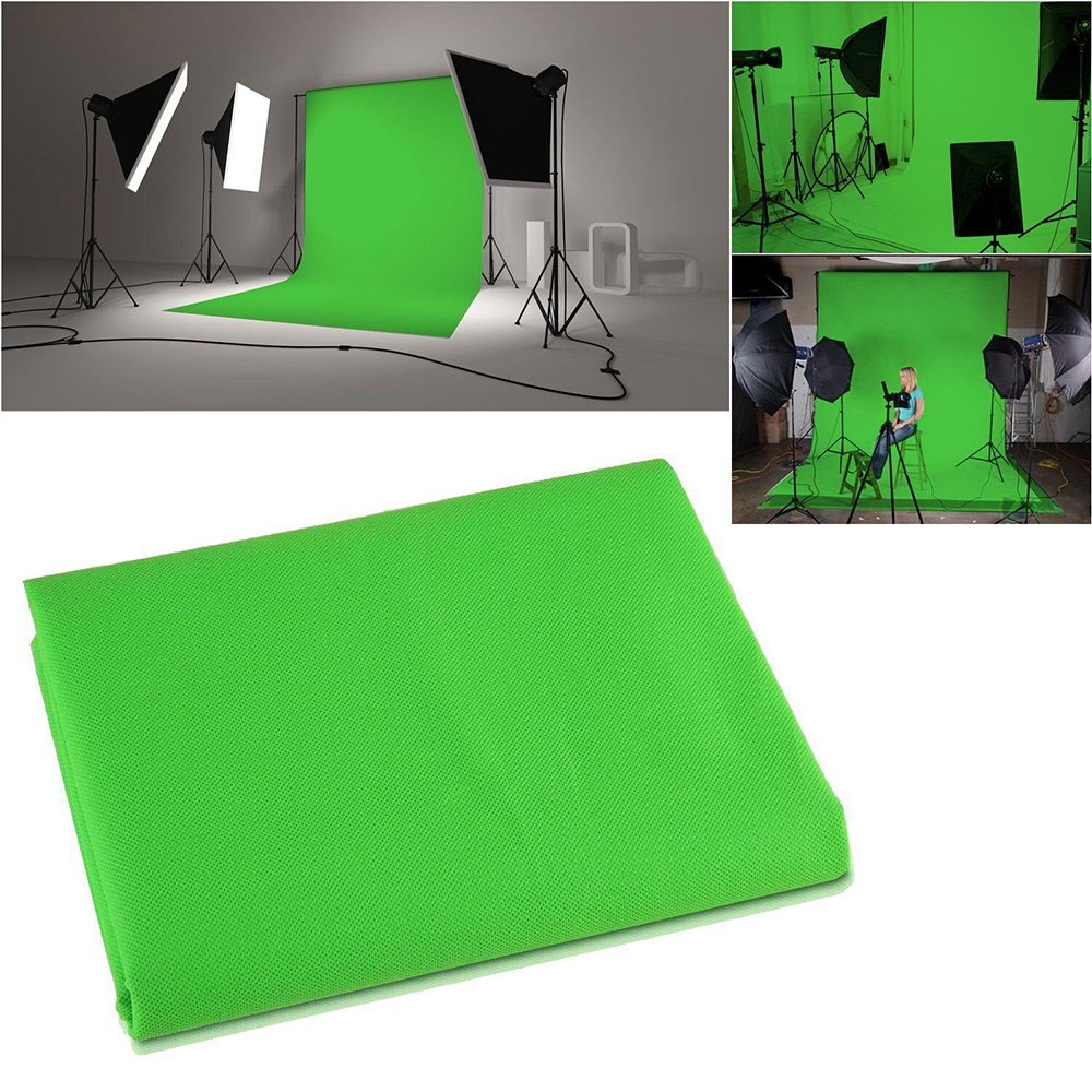 Outvita Support de Fond Réglable 2x3 m | Kit Professionnel avec 3 Toiles (Blanc/Noir/Vert) et Sac de Transport