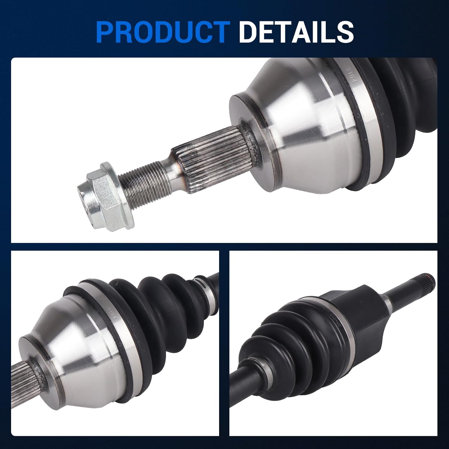 Autoround 662284 CV Axle Shaft Assembly Compatible with Ford Escape 2013-2019 & Lincoln MKZ 2013, Front Left Driver Side