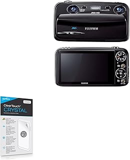 BoxWave Screen Protector Compatible With Fujifilm FinePix Real 3D W3 - ClearTouch Crystal (2-Pack), HD Film Skin - Shields From Scratches for Fujifilm FinePix Real 3D W3