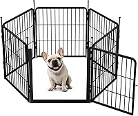 Vista 12 de SunsGrove Corralito para perros al aire libre, resistente de 32 pulgadas, 8 paneles, corralito para perros pequeños y medianos, cerca para perros