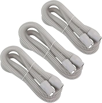 Roscoe Medical Universal CPAP Hose, 6 Feet3 Pack, Easyflex Lightweight - Flexible CPAP Tubing, Gray, Includes 3 CPAP Hoses, Fits Most CPAP, APAP, BiPAP Brands, 3 Pack