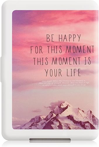 Miniatura 3 de kwmobile Funda compatible con Tienda Kindle Paperwhite - Funda para lector electrónico - Be Happy PinkVioletCoral