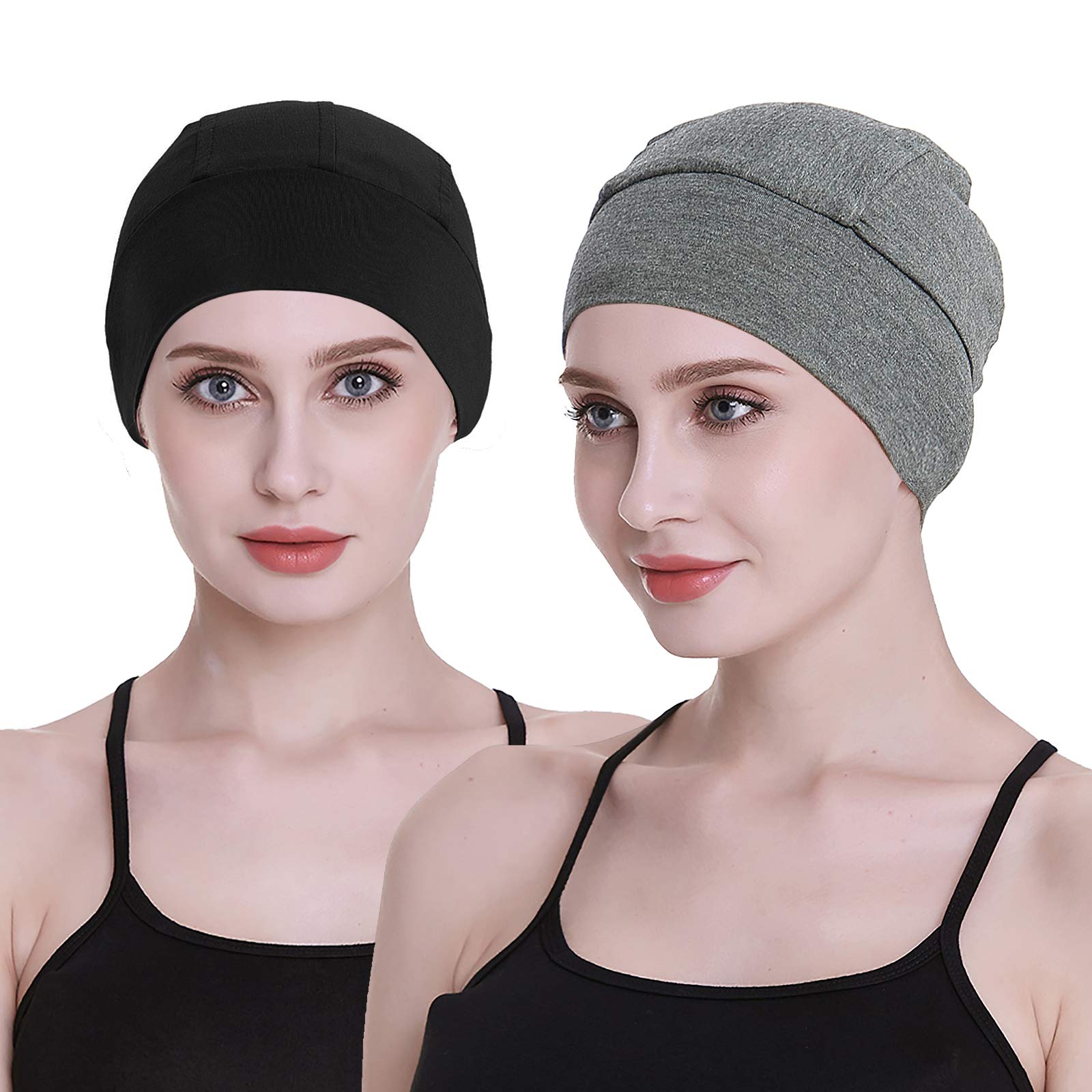 FocusCare Sleep Turbans for Women Hair Loss Chemo Gifts Brown