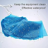 Vista 7 de 200 bolsas de máquina desechables para máquina de plástico azul, fundas para máquina