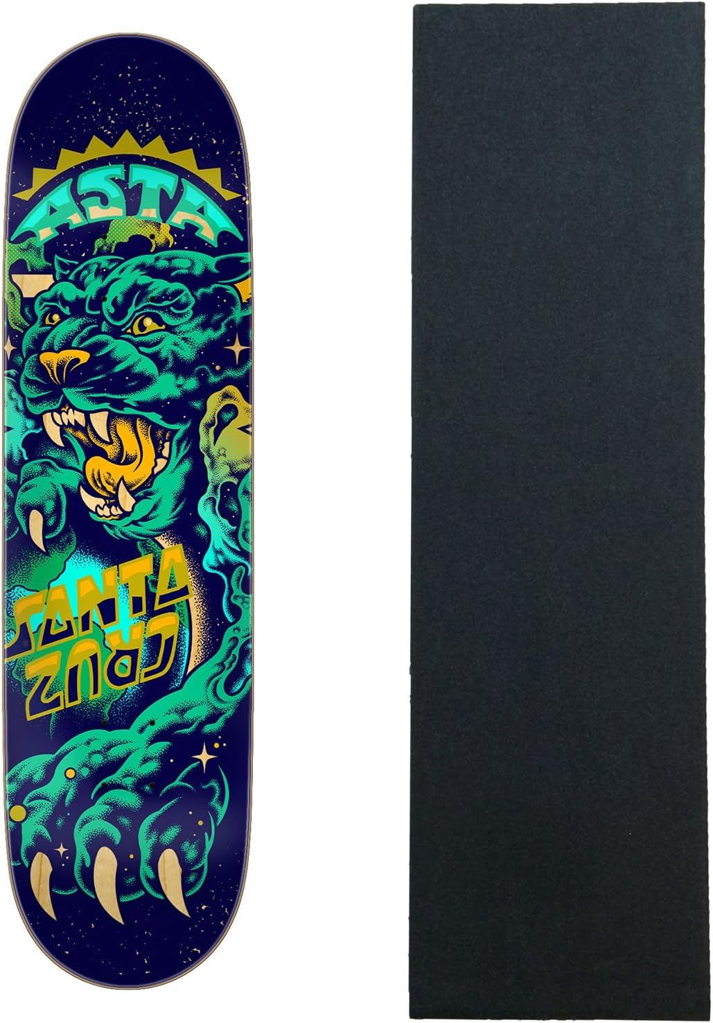 Santa Cruz Skateboard Deck Asta Space Cat Twin 8.2" x 31.6" with Grip