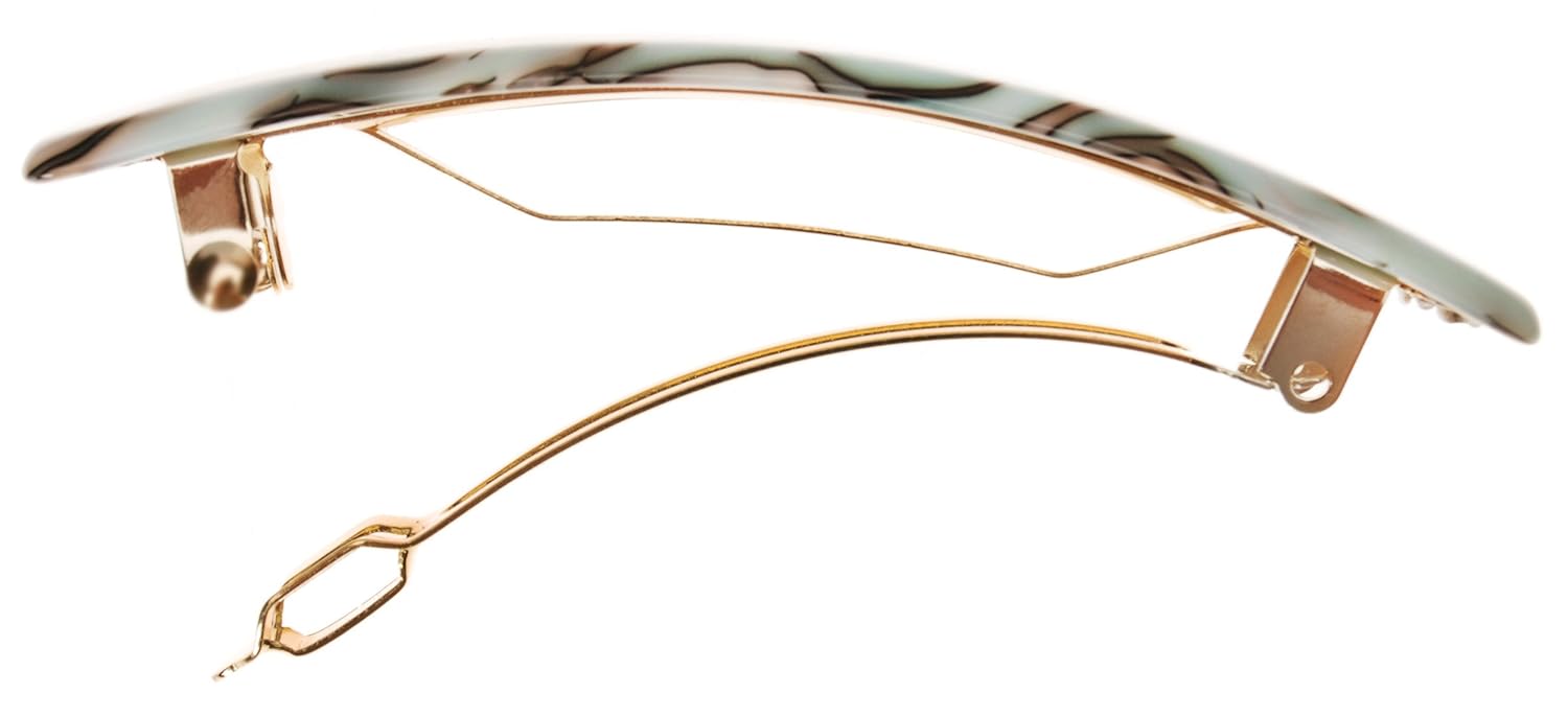 France Luxe Classic Rectangle Hair Barrette, South Sea - Classic French Design for Everyday Wear : Beauty & Personal Care